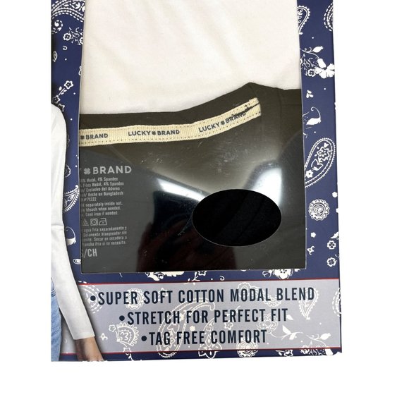 LUCKY BRAND LADIES LONG SLEEVE TEE 2-PACK - Picture 3 of 5